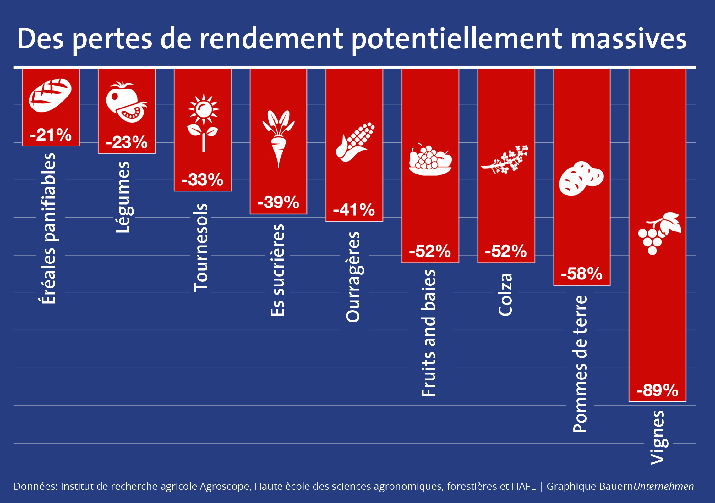 Ertragsverluste ohne Pflanzenschutz